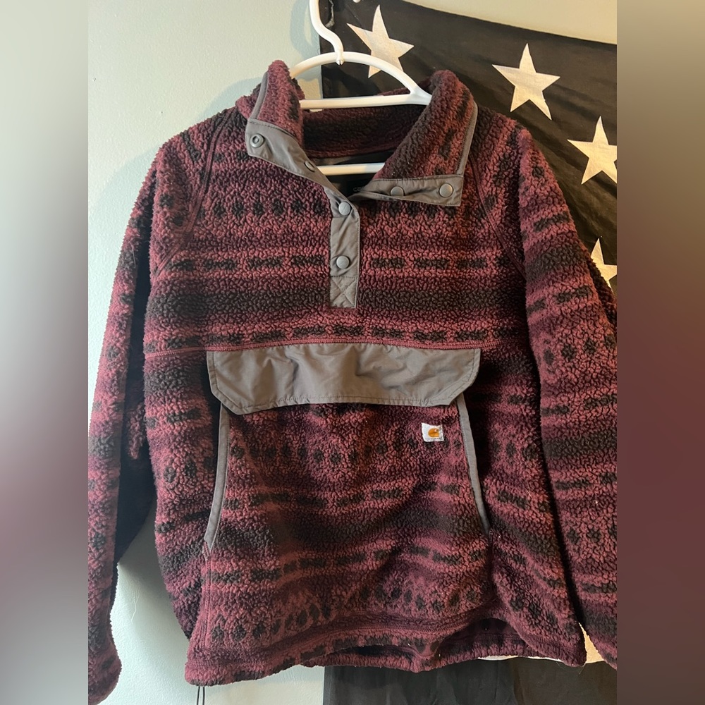 Carhartt fleece pull over with adjustable waist band